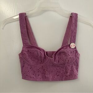 PINK Victoria's Secret Bustier Crop Top Size Small